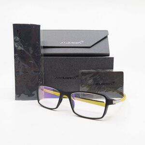 McLaren MLSGPO06S CO3 Graphite Series Black/Yellow Rotate Temples Eyeglasses.